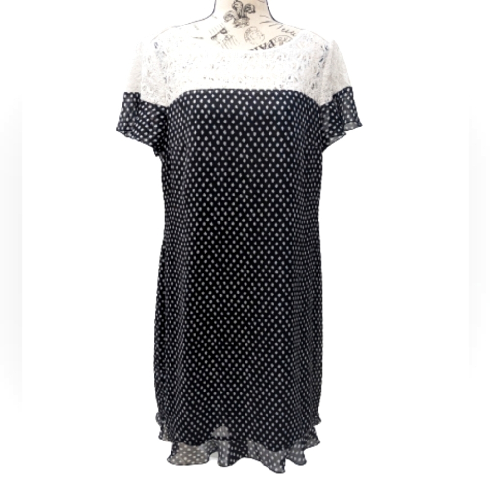 Karl Lagerfeld Paris Size 12 polka dot dress